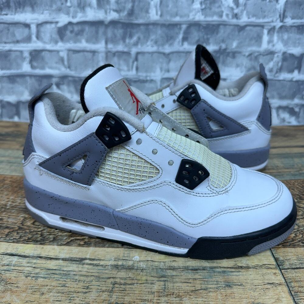 Nike Air Jordan 4 Retro OG White Cement 2016 408452-103 Youth Size 4Y Rare - Picture 2 of 11